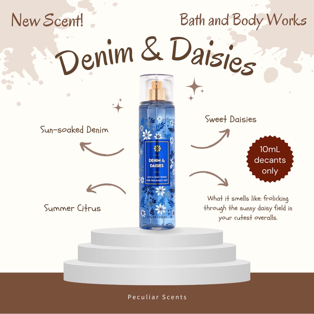 Denim and Daisies 10ml Decant [Bath and Body Works] Shopee Philippines