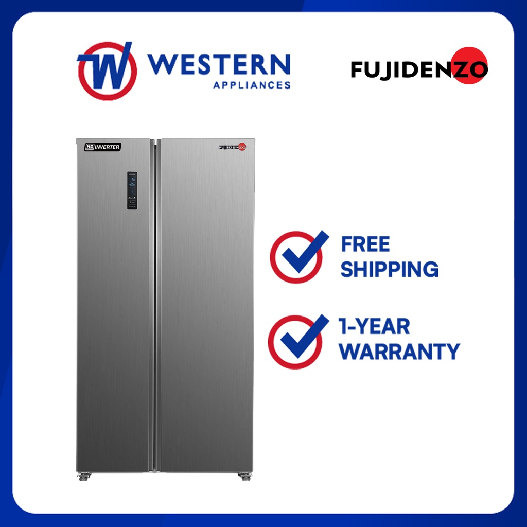 Fujidenzo ISR17SS 17.0cuft HD Inverter, Side by Side Refrigerator