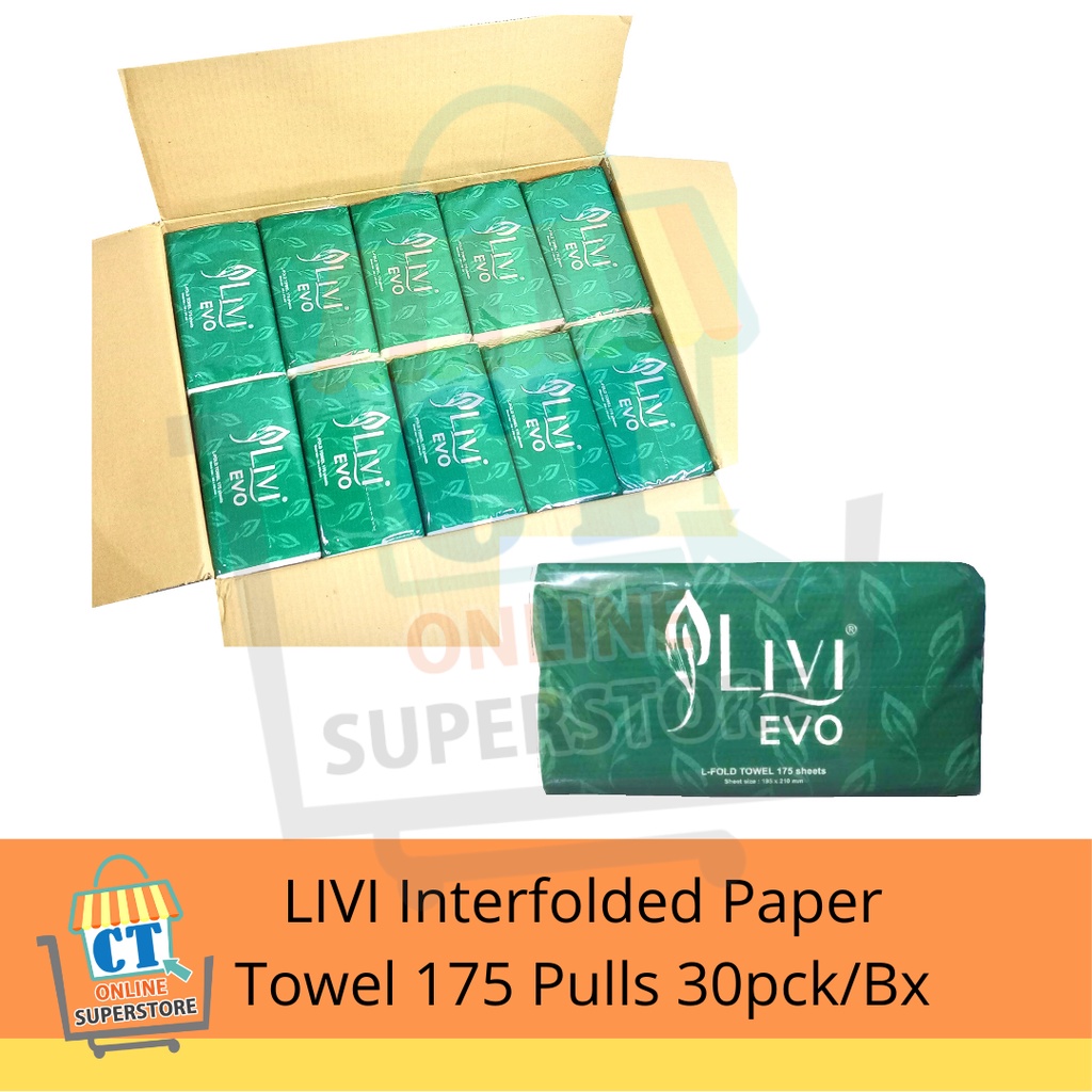 LIVI EVO L-FOLD Interfolded Paper Towel Tissue Interfolded Paper Towel ...