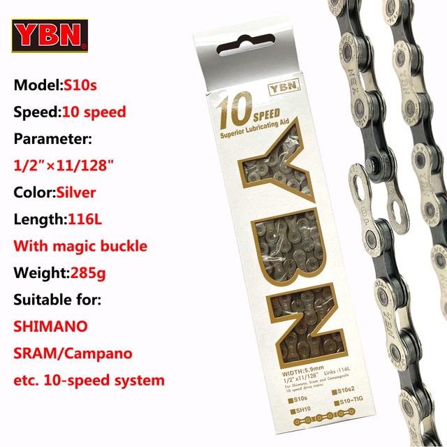 YBN Chain Bike Chain 10 11 12 Speed Mountain Bike Chains Hollow Black Diamond Chains MTB Chains Road Bicycle Chains For Shimano SRAM Campanolo System