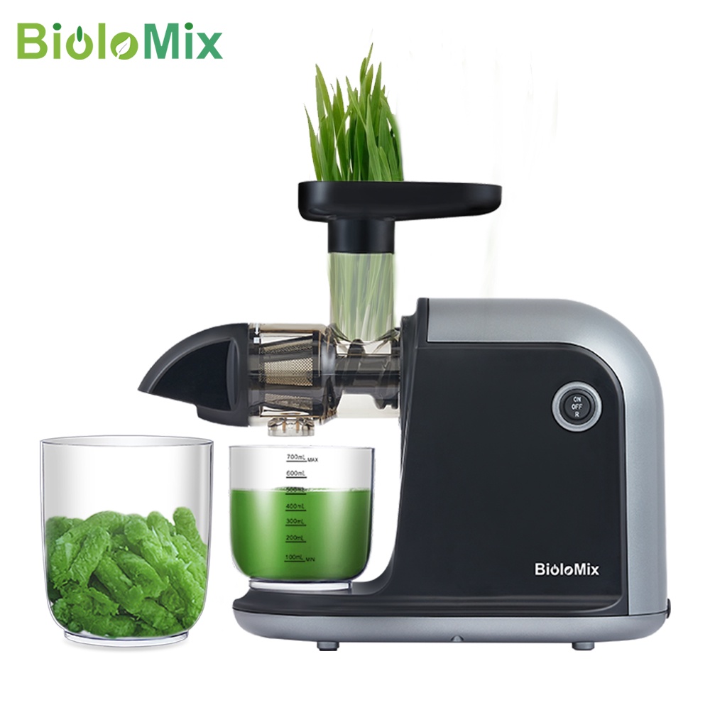 BioloMix BPA FREE Slow Masticating Auger Juicer Fruit and Vegetable Low