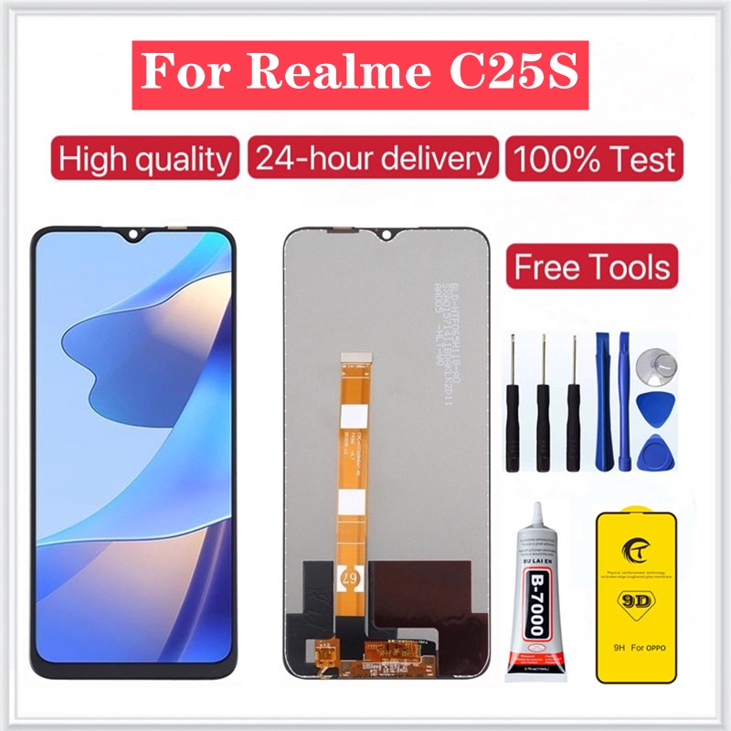 For Realme C25S LCD Original Digital Touch Screen Display/ LCD For ...