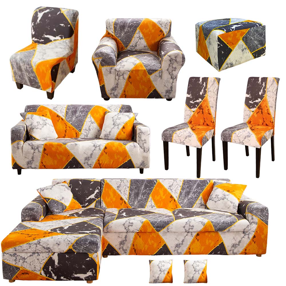 1/2/3/4 Seater Sofa Cover Stretchable Regular and L Shape Sofa Cover