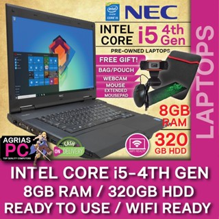 Laptop NEC Intel Core i5 4th Gen 8GB 4GB 240GB 120GB SSD