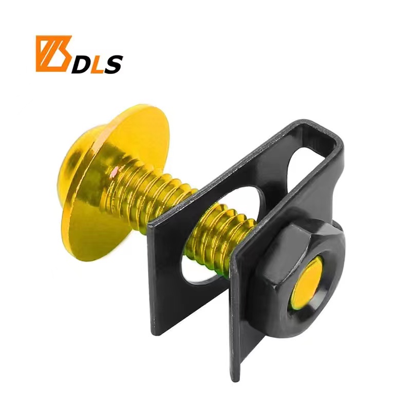 10PCS Motorcycle Screw Colorful CNC Aluminum Alloy Body Screw with Clip ...