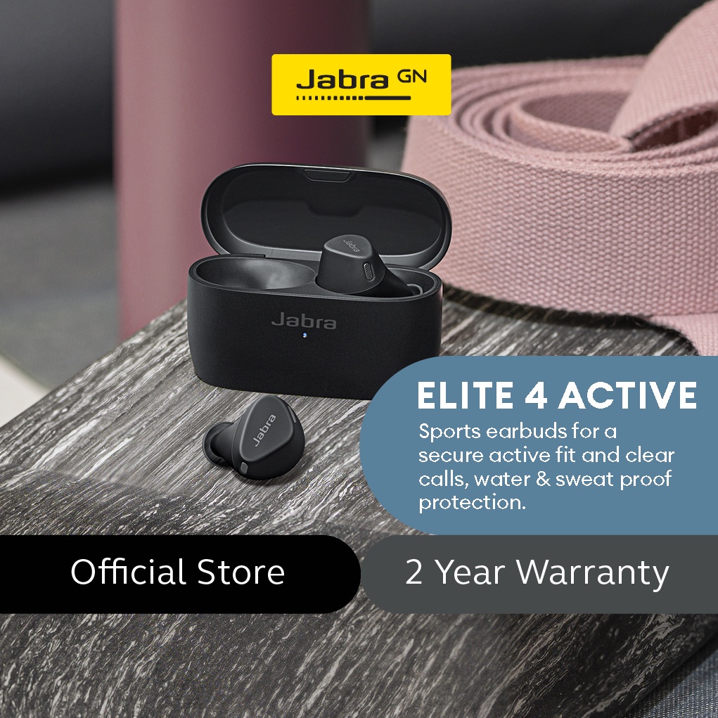 Jabra Elite 4 Active - True Wireless Sports Earbuds With Secure Active ...