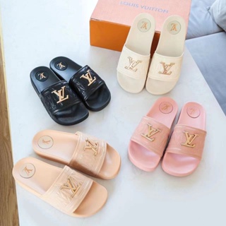 LV, Women's Fashion, Footwear, Slippers and slides on Carousell