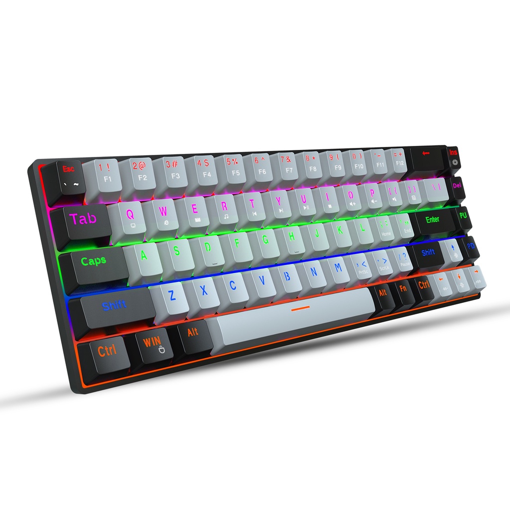 68　molding　20　lighting　key　of　hot-swappable　more　two-color　keyboard　mechanical　axis　green　injection　Shopee　than　kinds　keyboards　game　Philippines