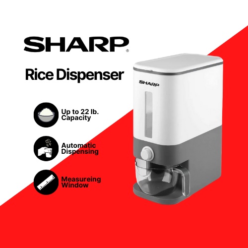 Premium SHARP Rice Dispenser and Storage with measuring cup Shopee
