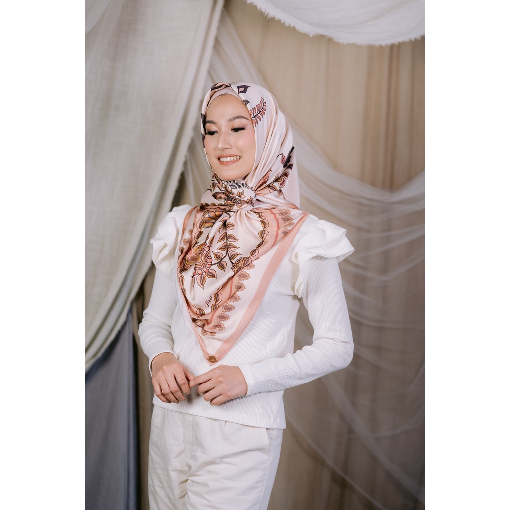 Muse Indira Matte Satin Silk Square Hijab Scarf Shopee Philippines