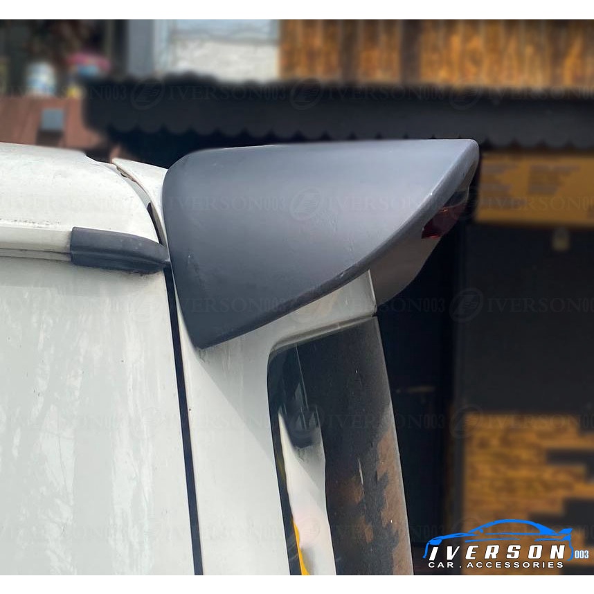 Toyota Hiace Comute 2014 to 2018 Rear Matte Black Spoiler With 3rd ...