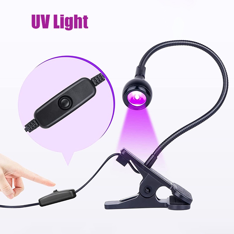 UV Light Flexible Gooseneck Blacklight Ultraviolet Phone Glue Curing