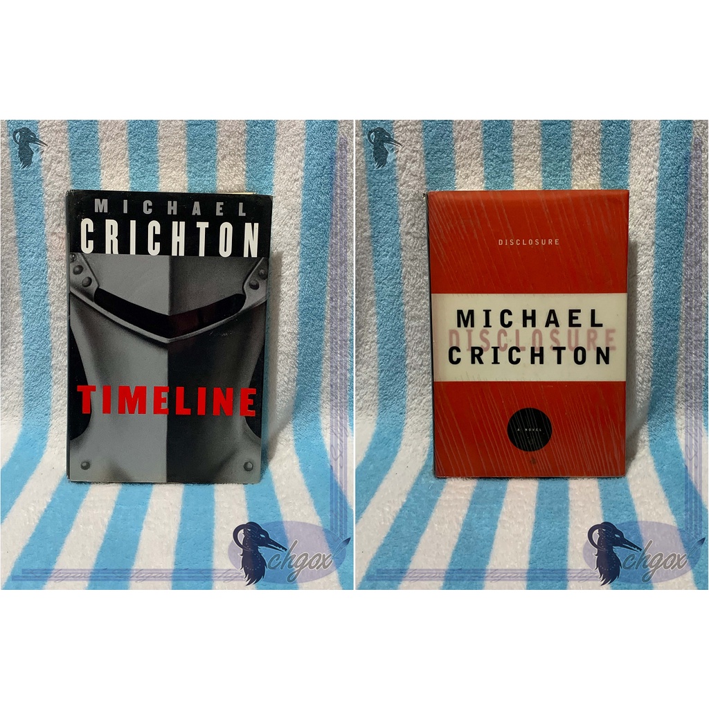 Michael Crichton - Timeline ; Disclosure | Hardbound ; Sci-Fi, Thriller ...