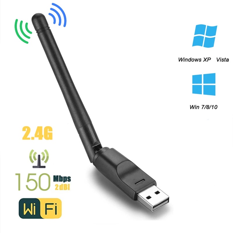 MT7601 Mini USB WiFi Adapter 150Mbps Wireless Network Card RTL8188 ...