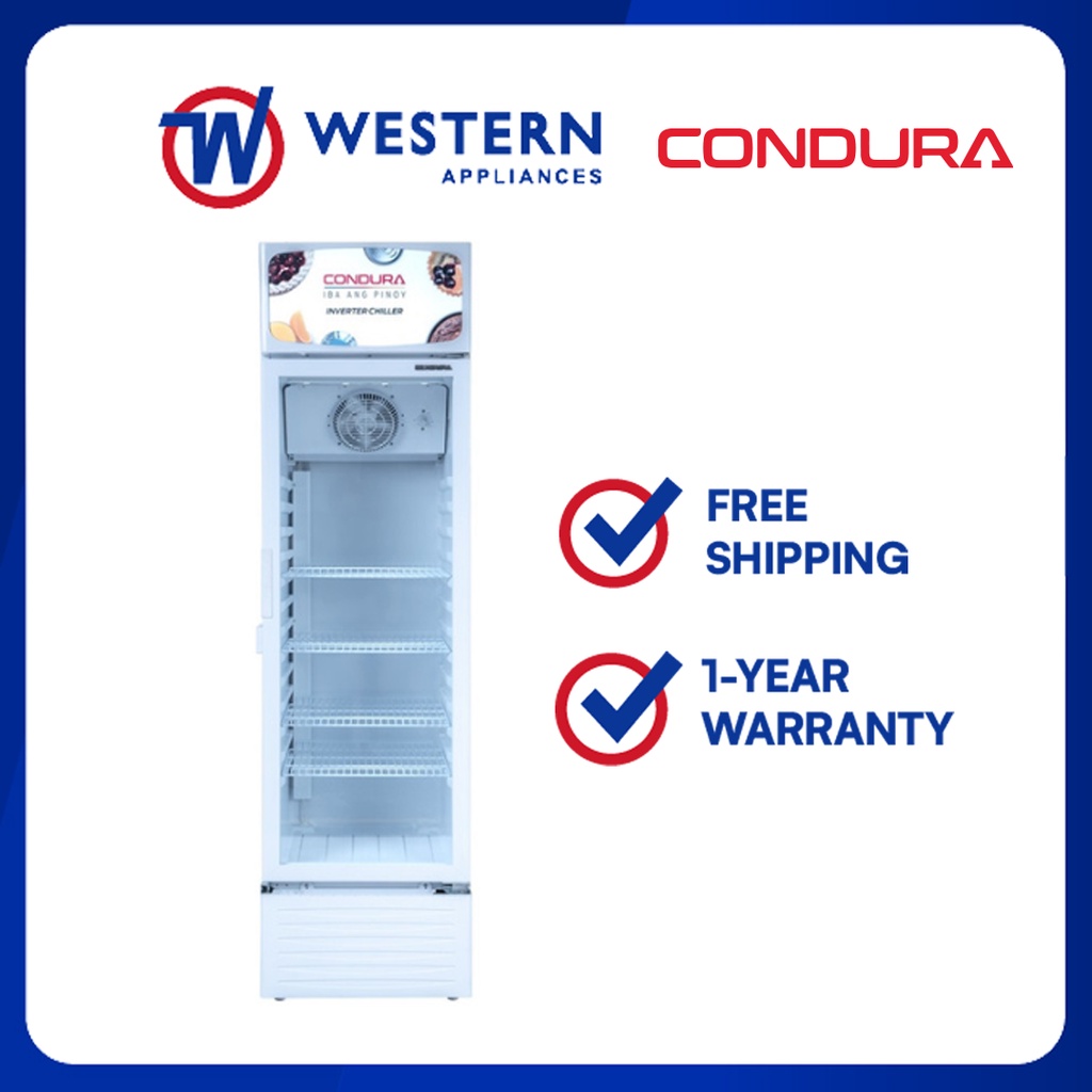 Condura CBC283RI 10.0cuft No Frost, Inverter, Showcase Chiller Shopee