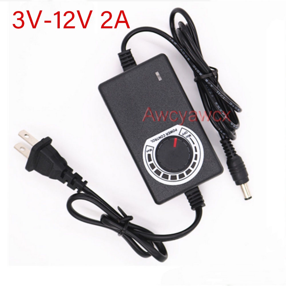 Adjustable ON/OFF DC 3V-12V 2A Adapter of voltage 3V 4.5V 5V 6V 7.5V 8V ...