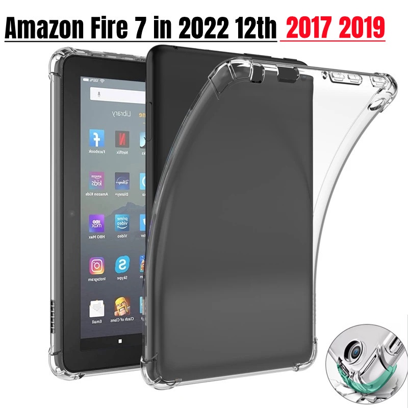 Custodia Lobwerk Per Kindle Fire 7 (2017-2019) – Cover Con Supporto E Spegnimento Automatico, Blu - 6