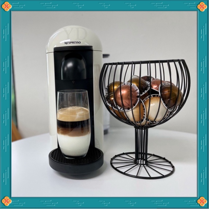 Coated Metal Coffee Nespresso Vertuo capsule Storage Rack Dispenser