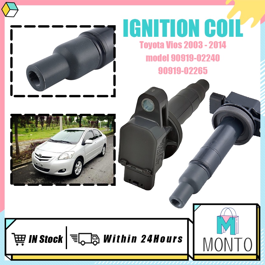 Brand New Ignition Coil Toyota Vios 2003 2014 Model Replacement Part