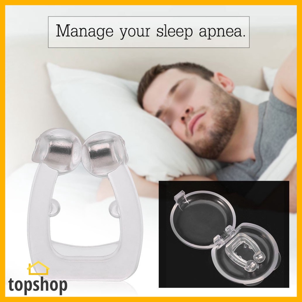 TOPSHOP Magnetic Anti Snoring Nasal Dilator with Storage Box Silicone ...