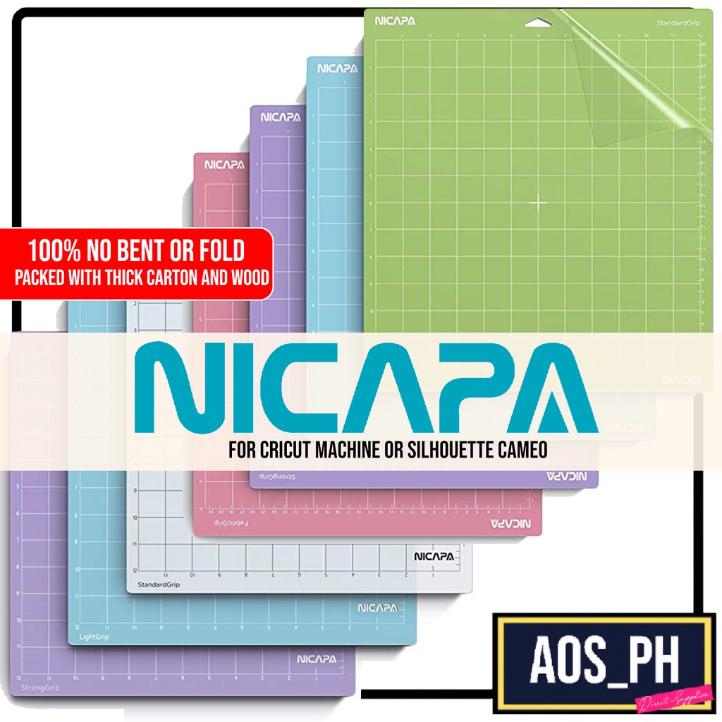Nicapa Cutting Mat for Cricut or Silhouette Cameo Machine, Cricut