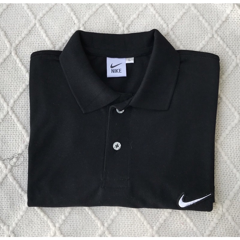 NKE swoosh POLO SHIRT embroidered aesthetic ACTUAL PICTURES | Shopee ...
