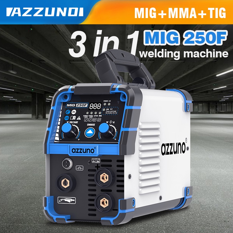 AZZUNO tig welding machine inverter 3in1 gasless mig welding machine