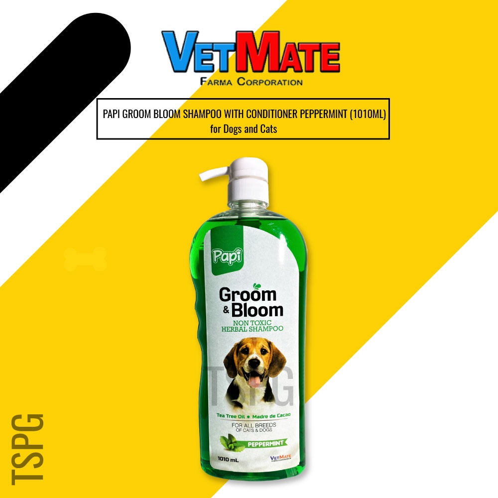 Papi Groom Bloom 1000ML Anti Tick and Flea Anti Mange Shampoo for dogs and Cats Shopee Philippines