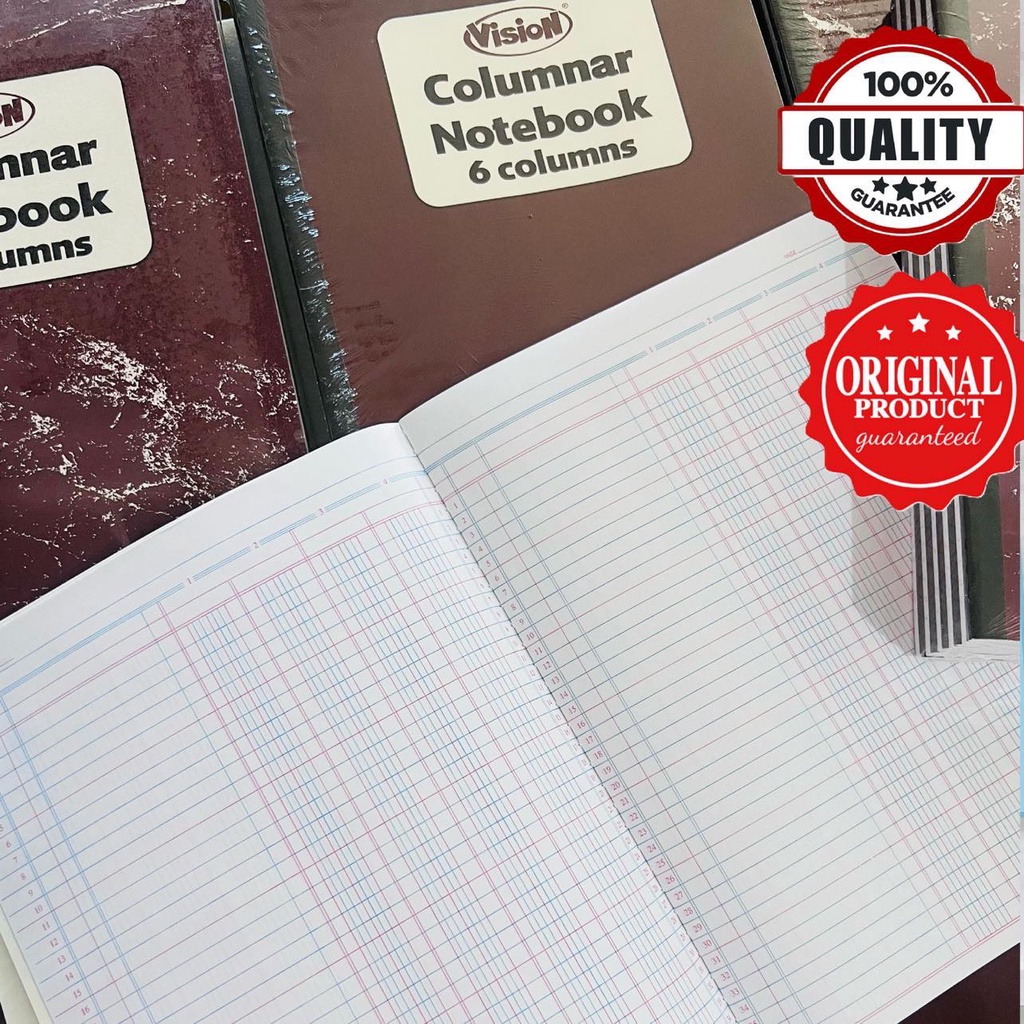 VISION COLUMNAR NOTEBOOK/Accounting Notebook Journal,3,4,5,6,8,10,12,1