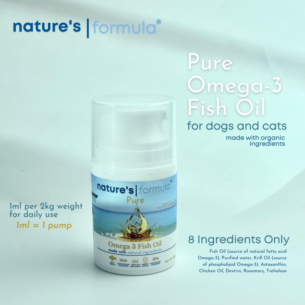 Luscious Nature's Formula 50g Omega 3 Organic Fish Oil Pump Immunity