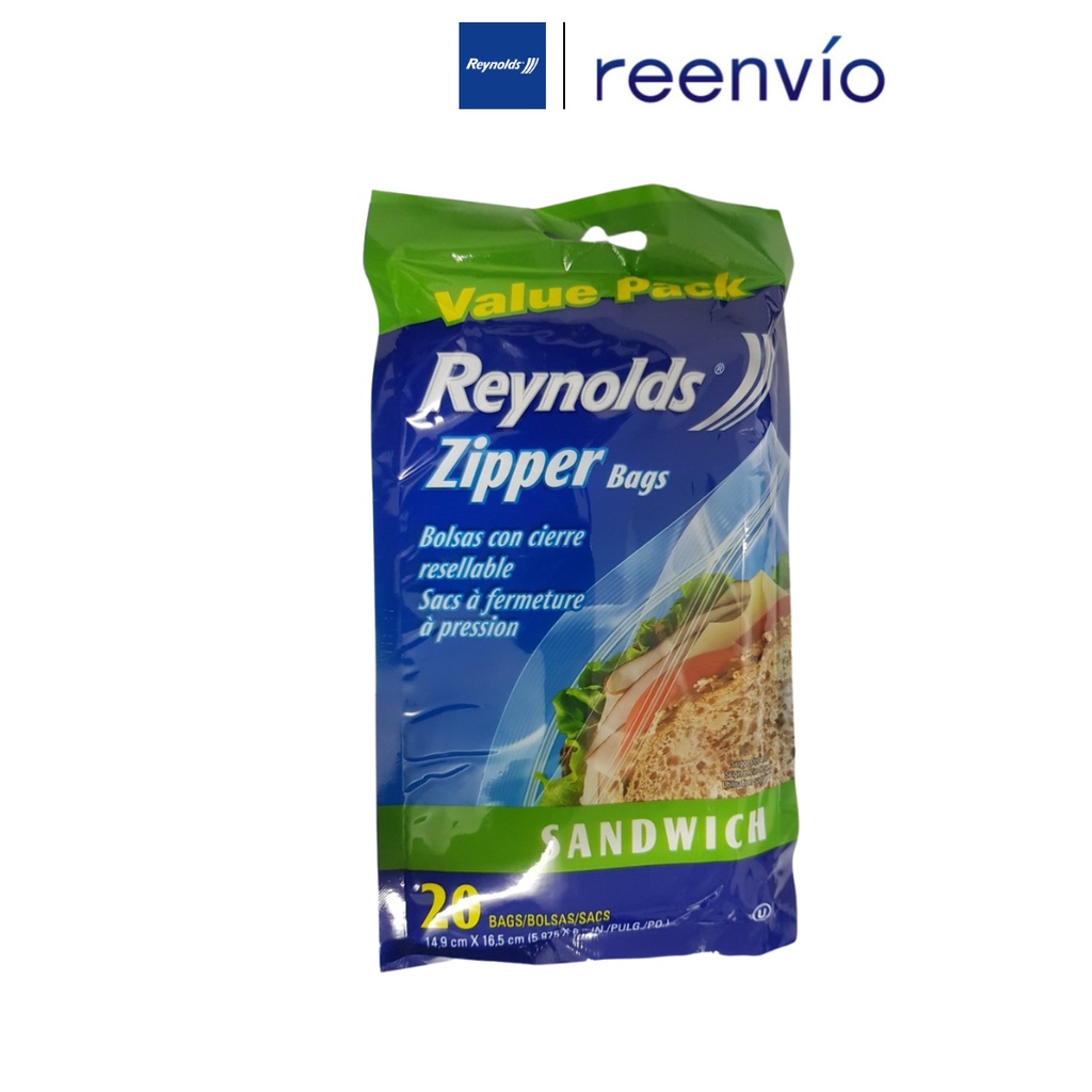 Reynolds Zipper Bags Sandwich Value Pack 20 s Shopee Philippines