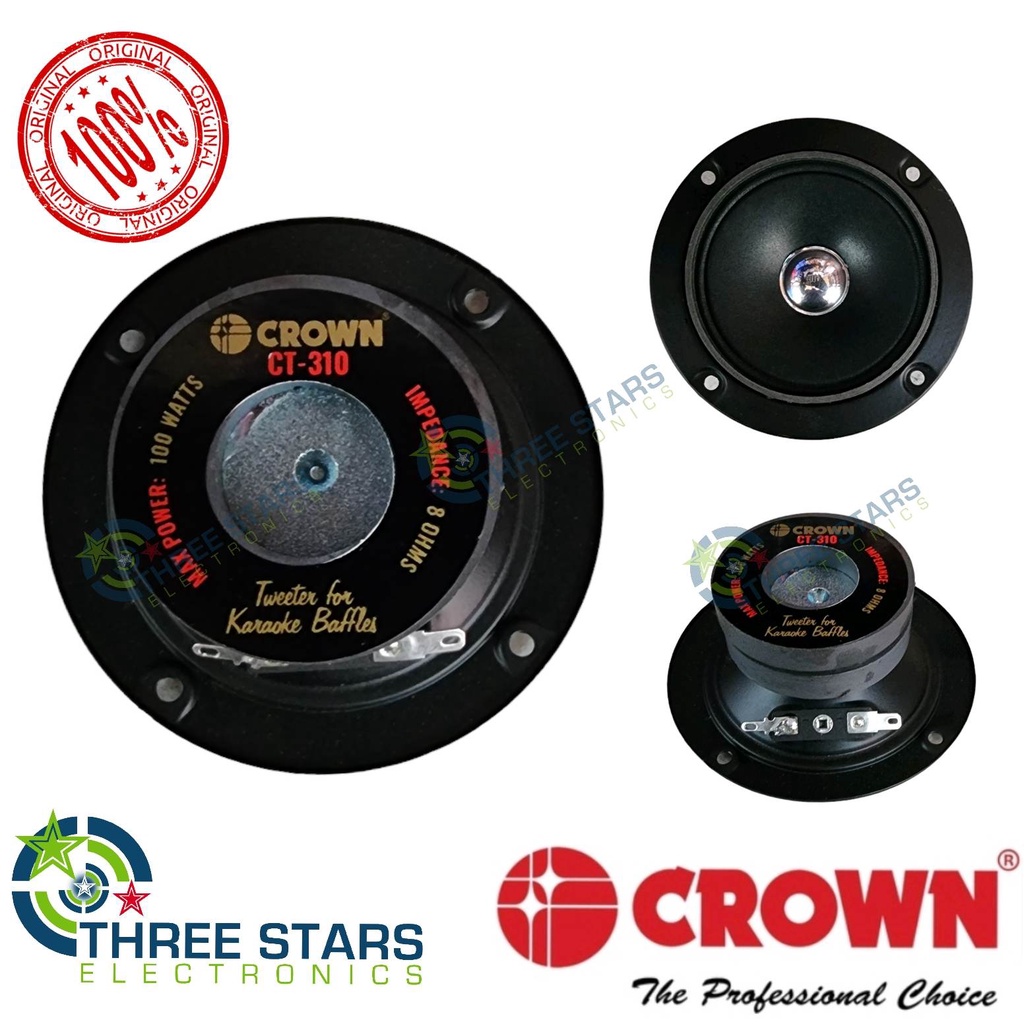 Crown tweeter hot sale speaker