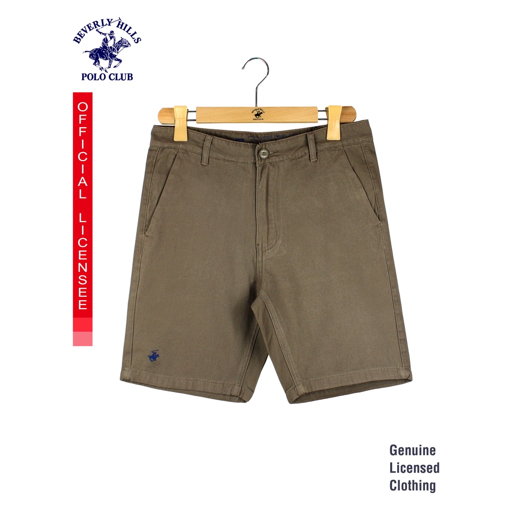 Khaki polo shorts with on sale horses