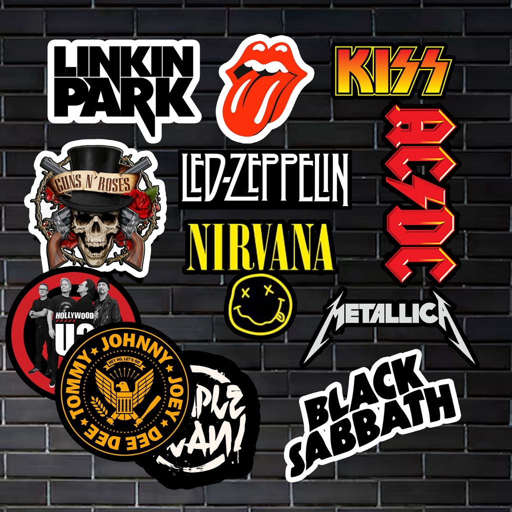 ROCK BANDS STICKER PACK | Shopee Philippines