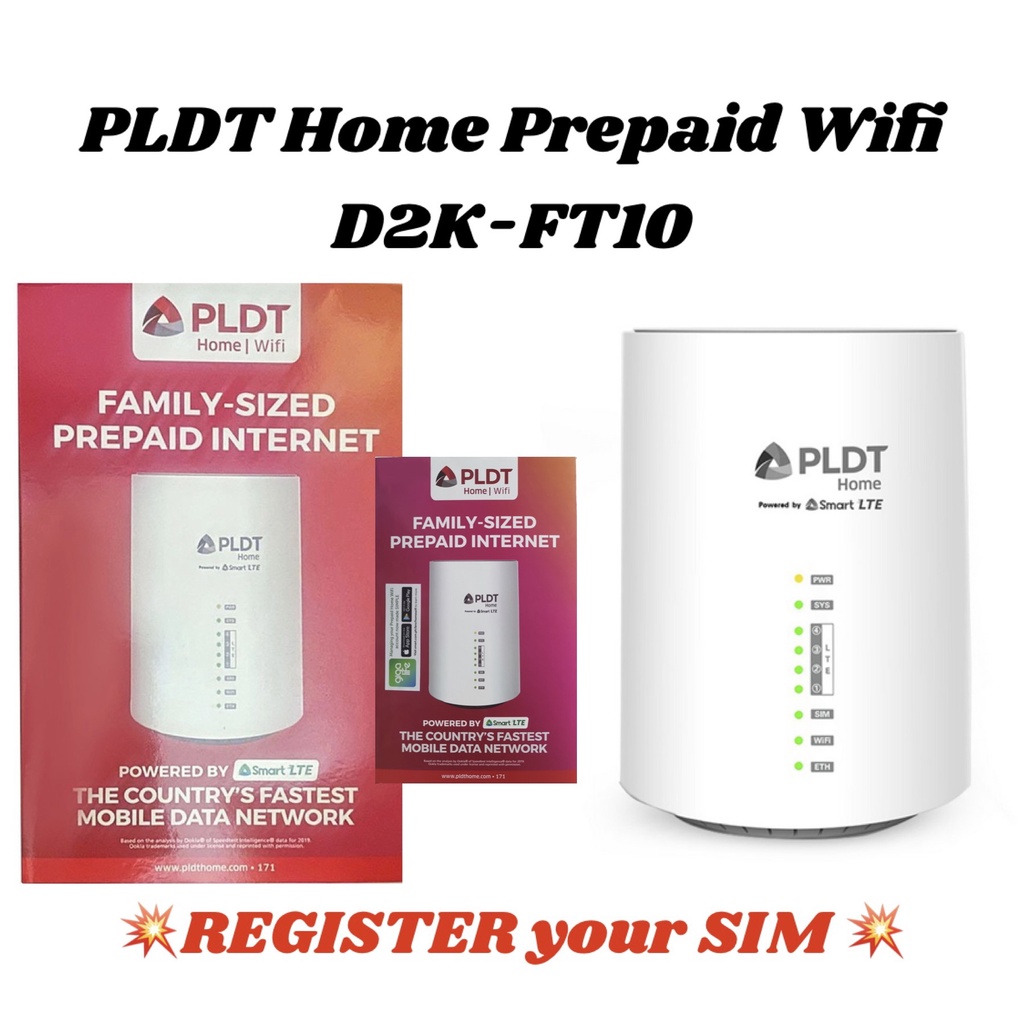 PLDT Home Prepaid Wifi Cat6 D2k-FT10/ D2K FT-50/ D2 (greenpacket) and ...