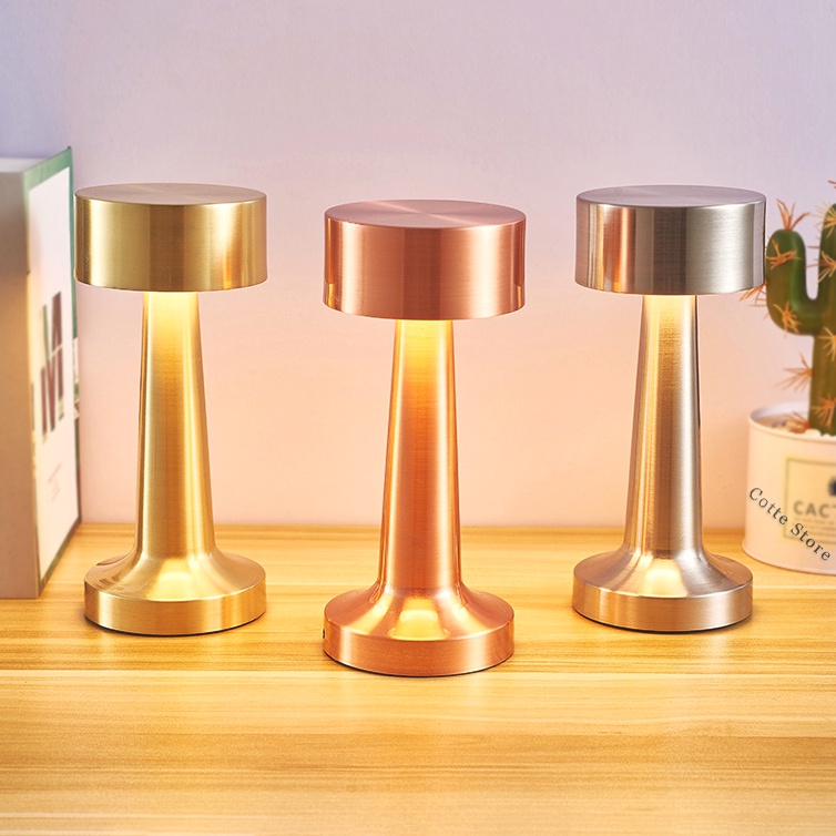 Golden Table Lamp Smart desk lamp Wireless European bar lamp Shopee