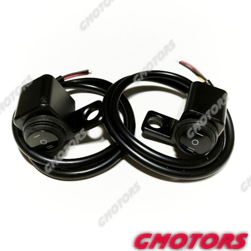 Left/Right 1set domino mini driving light mirror mount 3 way switch
