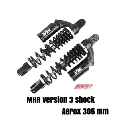 MHR Motorcycle Rear Shock Set AEROX 305mm black Version 2 | Shopee ...