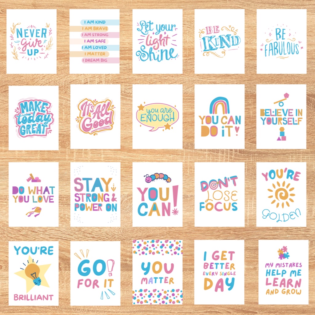 Kids positive affirmation, motivational wall art, nursery room decor ...