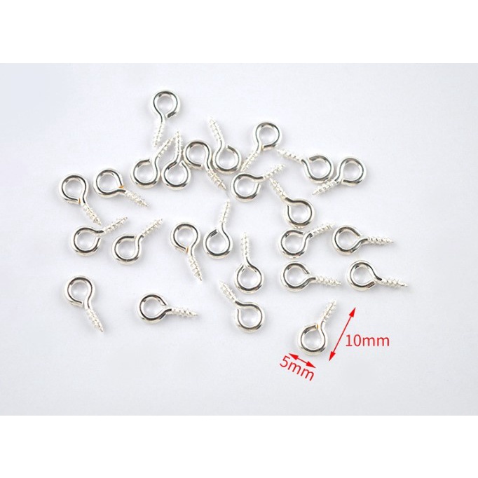 Eye Pins Hooks Screw 10g Threaded Clasps Hooks Jewelry making ...