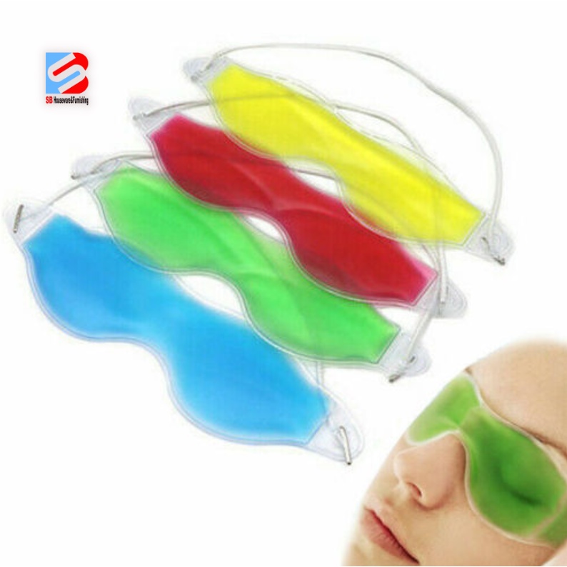 Gel Eye Mask Cold Pack Warm Hot Heat Ice Cool Soothing Tired Eyes