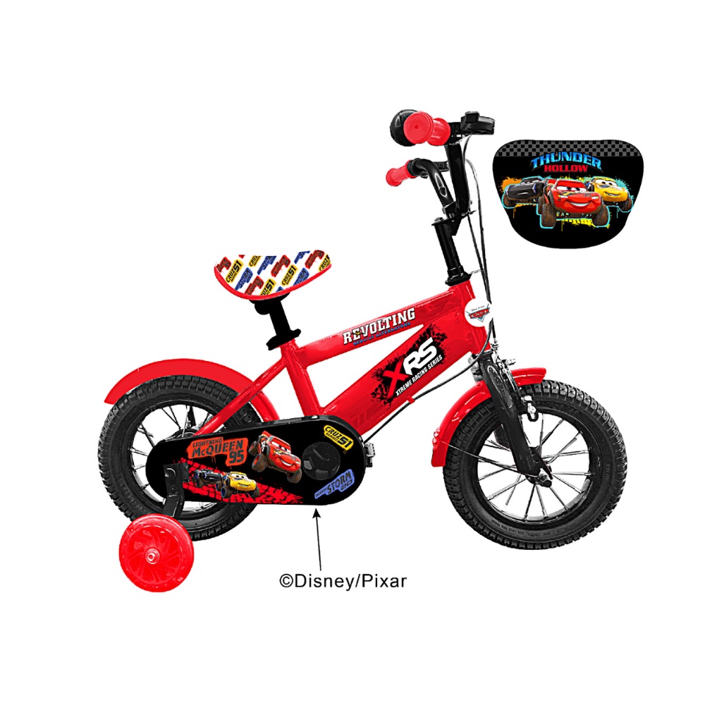 Disney Cars 14 Inches Bike with Training Wheels for Kids Ages 3 and Up