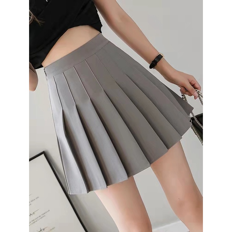 thumbnail image 2 of Women's High Waist Pleated Skater Skirt - Tennis School Style 2 of 9
