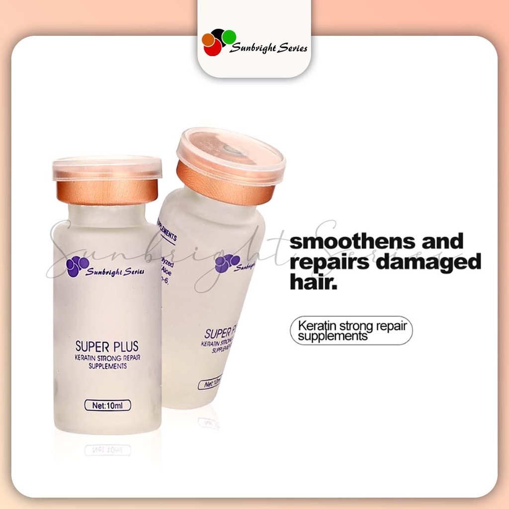Sunbright Series Super Plex Plus 10ml Keratin Strong Repair Supplements SBSH007 Shopee