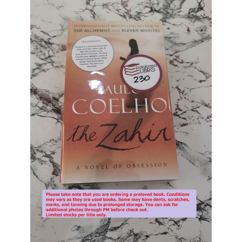 Zahir Paulo Coelho books mass market paperbacks (pocket size) Shopee