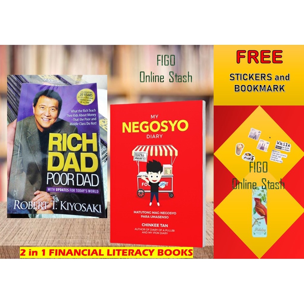 Rich Dad Poor Dad And My Negosyo Diary 2in1 Financial Literacy Books