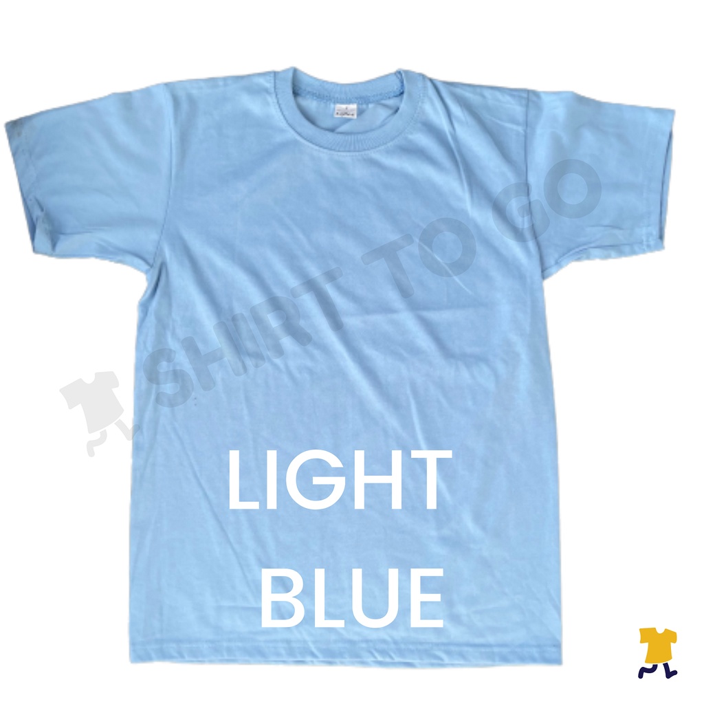 SOFTEX Roundneck Plain T Shirt for Men and Women SHADES OF BLUE ...
