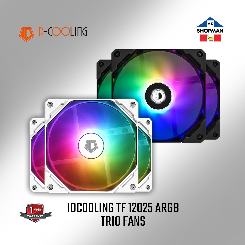 ID Cooling TF 12025 ARGB 3in1 Trio Case Fan 3 Pack TF12025 | Shopee ...