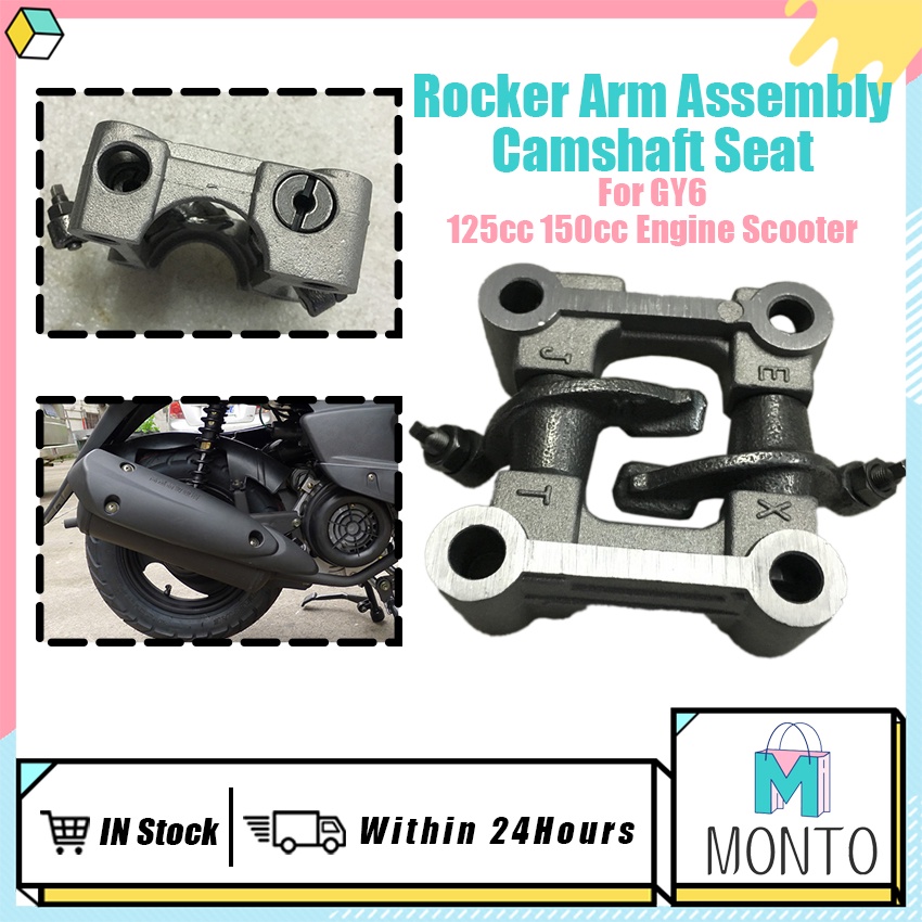 GY6 Rocker Arm Assembly Camshaft Seat for 125cc 150cc Engine Scooter