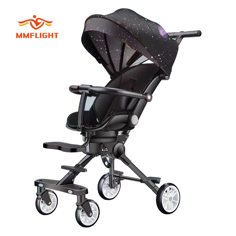 Mmflight Baby Stroller Foldable Portable Light weight Two-way Sit and Lie  Travel Stroller for Baby